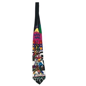 Vintage 1993 Looney Tunes Mania 100% Silk Tie. Rappin’ Tunes
